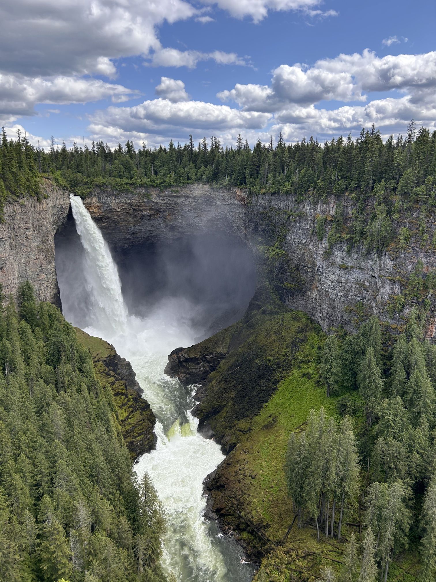 Imponente cascata nel Wells Gray Park