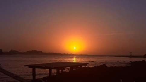 Tramonto spettacolare sulle coste del Senegal