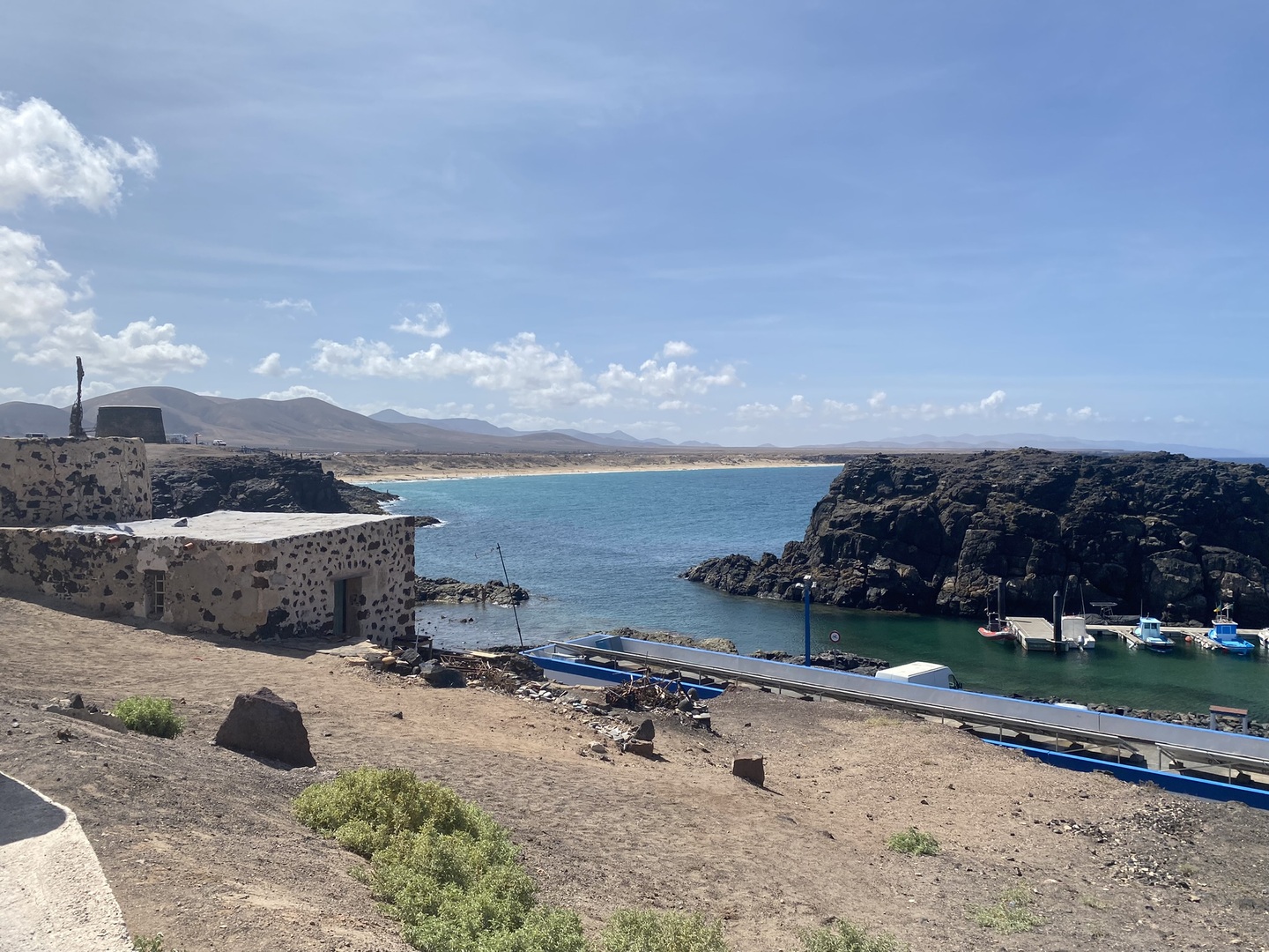Scorcio della costa presso l'antico villaggio di pescatori di El Cotillo