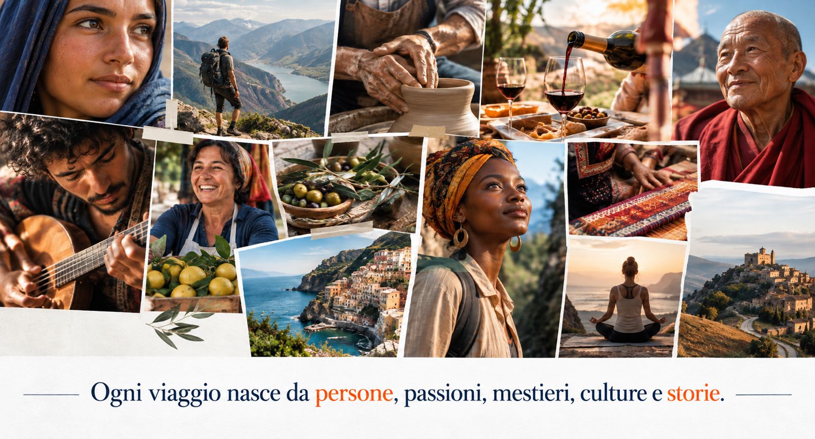 Mosaico ispirazionale Travel Designer: natura, cultura, esperienze