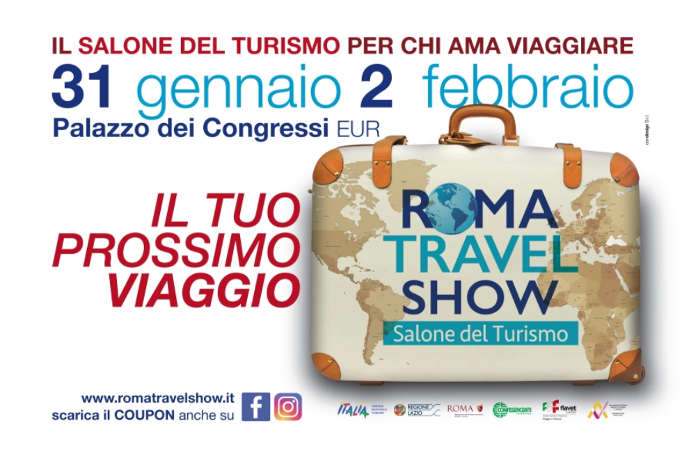 ACT, Accademia Creativa Turismo partecipa al Roma Travel Show dal 31 gennaio al 2 febbraio al Palazzo dei Congressi.